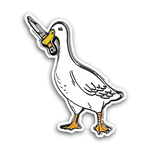 2 (Pieces) 3" and 5" Funny Goose Sticker, Waterproof Vinyl Decals for Many Purpose Like Cars, Trucks