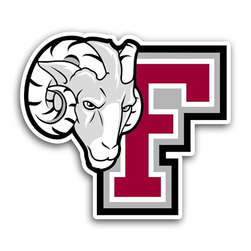 2 (Pieces) 3" and 5" F0rdham Rams Sticker, Waterproof Vinyl Decals for Many Purpose Like Cars, Truck