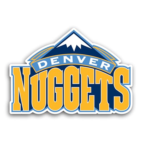 2 (Pieces) 3" and 5" D3nver Nugg3ts Logo Decal Sticker, Waterproof Vinyl Decals for Many Purpose Lik