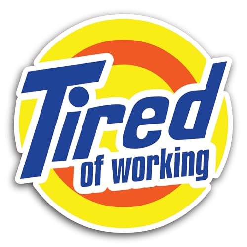 2 (Pieces) 3" and 5" Tired Sticker, Waterproof Vinyl Decals for Many Purpose Like Cars, Trucks, Lapt