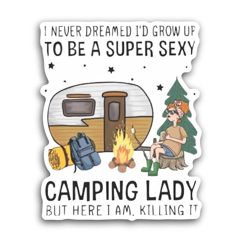 2 (Pieces) 3" and 5" I Never Dreamed Sticker, Waterproof Vinyl Decals for Many Purpose Like Cars, Tr