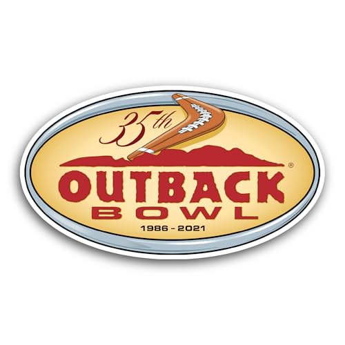2 (Pieces) 3" and 5" Outback B0wl Sticker, Waterproof Vinyl Decals for Many Purpose Like Cars, Truck