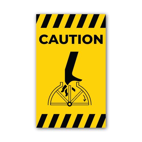 2 (Pieces) 3" and 5" Hand Entanglement Rotating Symbol Sign Sticker, Waterproof Vinyl Decals for Man