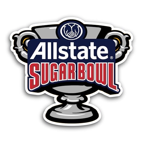 2 (Pieces) 3" and 5" Allstate Sugar B0wl Sticker, Waterproof Vinyl Decals for Many Purpose Like Cars