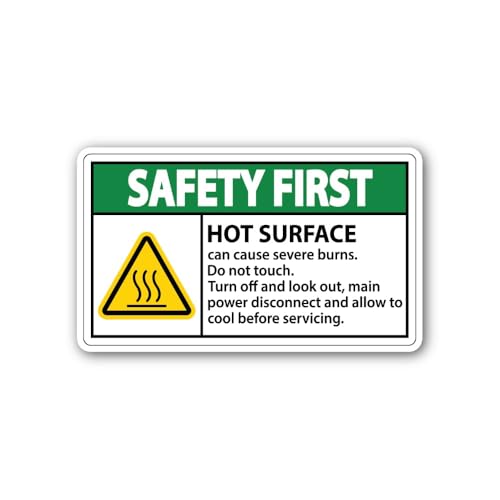 2 (Pieces) 3" and 5" Safety FIRSTGREEN Sticker, Waterproof Vinyl Decals for Many Purpose Like Cars,