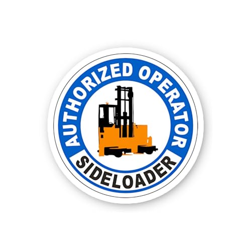 2 (Pieces) 3" and 5" Authorized Sideload Operator Decal Sticker, Waterproof Vinyl Decals for Many Pu