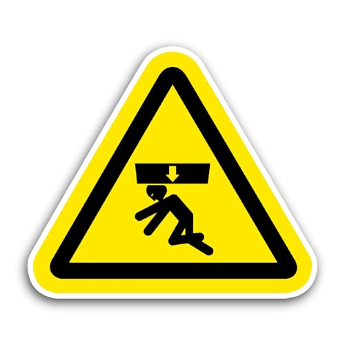 2 (Pieces) 3" and 5" Warning Lift Correctly Sticker, Waterproof Vinyl Decals for Many Purpose Like C