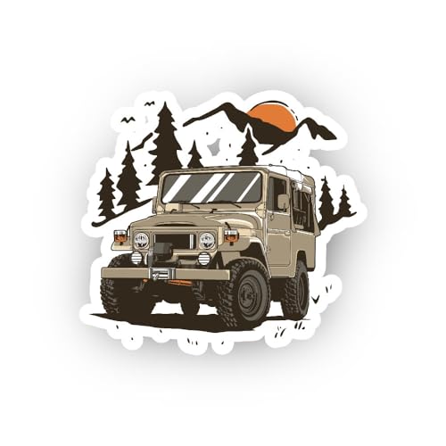 2 (Pieces) 3" and 5" Off Road Vehicle Sticker, Waterproof Vinyl Decals for Many Purpose Like Cars, T