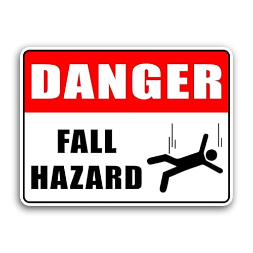 2 (Pieces) 3" and 5" Danger Sticker, Waterproof Vinyl Decals for Many Purpose Like Cars, Trucks, Lap