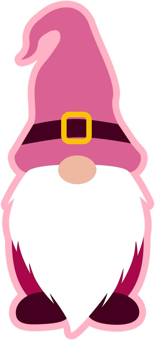 Inspirational Quote Pink Gnome Cute Sticker Motivational Sticker Vinyl Decal Motivation Stickers- 5" Vinyl Sticker Waterproof