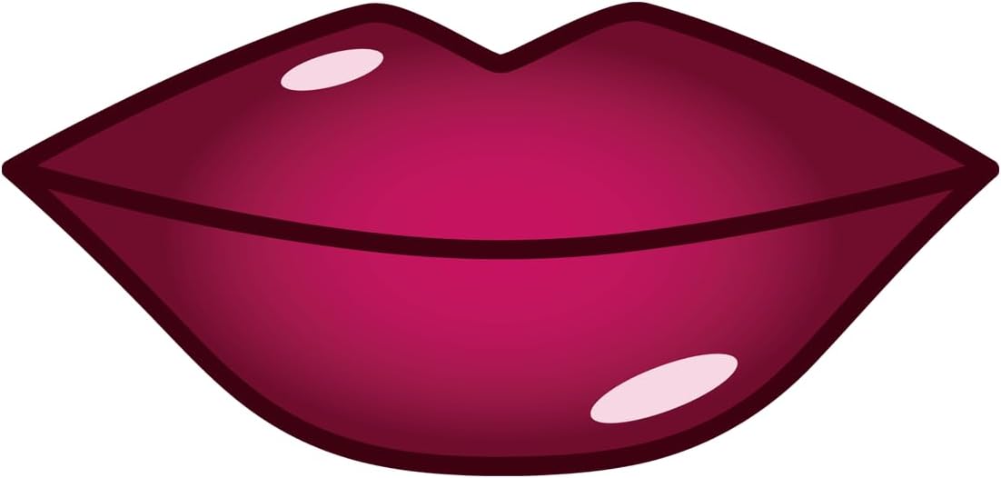 Inspirational Quote Lips Dark Pink Motivational Sticker Vinyl Decal Motivation Stickers- 5" Vinyl Sticker Waterproof