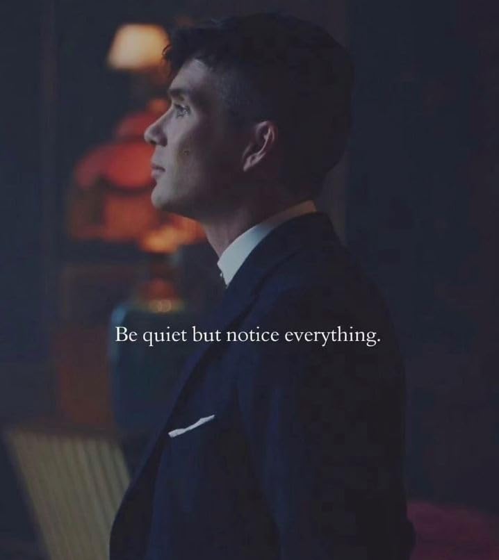 Be Quiet but Notice Everything Message Sticker- 5" Vinyl Sticker Waterproof