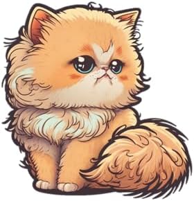 Inspirational Quote "Persian Cat" Motivational Sticker Vinyl Decal Motivation Stickers- 5" Vinyl Sticker Waterproof
