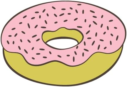 Inspirational Quote Pink Donut Sticker Motivational Sticker Vinyl Decal Motivation Stickers- 5" Vinyl Sticker Waterproof