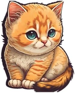 Inspirational Quote "Cat with Beautiful Eyes Sticker" Motivational Sticker Vinyl Decal Motivation Stickers- 5" Vinyl Sticker Waterproof