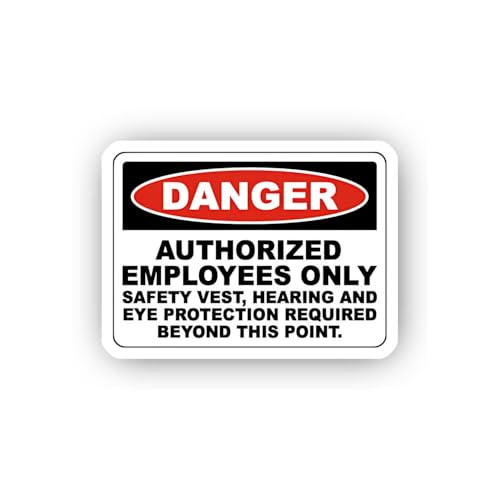 2 (Pieces) 3" and 5" Authorized Personnel PPE Entry Sticker, Waterproof Vinyl Decals for Many Purpos