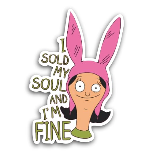 2 (Pieces) 3" and 5" I Sold My Soul Sticker, Waterproof Vinyl Decals for Many Purpose Like Cars, Tru