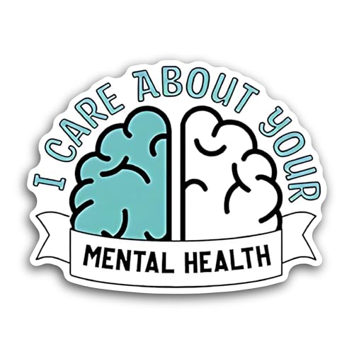 2 (Pieces) 3" and 5" I Care About Your Sticker, Waterproof Vinyl Decals for Many Purpose Like Cars,