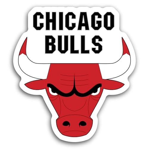 2 (Pieces) 3" and 5" Ch1cago Bulls Decal Sticker, Waterproof Vinyl Decals for Many Purpose Like Cars