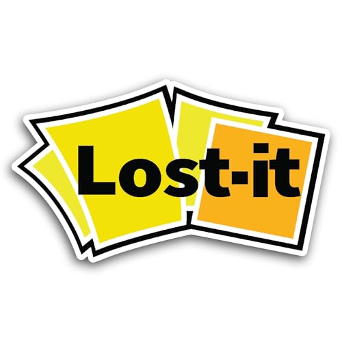 2 (Pieces) 3" and 5" Lost It Sticker, Waterproof Vinyl Decals for Many Purpose Like Cars, Trucks, La