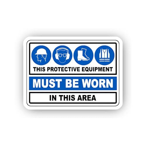 2 (Pieces) 3" and 5" Mandatory Zone Equipment Icons Sticker, Waterproof Vinyl Decals for Many Purpos