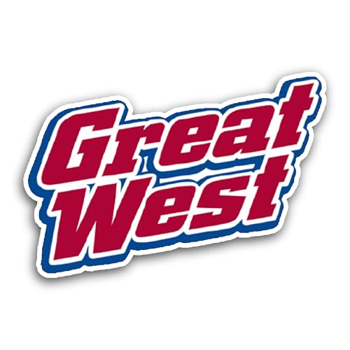 2 (Pieces) 3" and 5" Great W3st Sticker, Waterproof Vinyl Decals for Many Purpose Like Cars, Trucks,