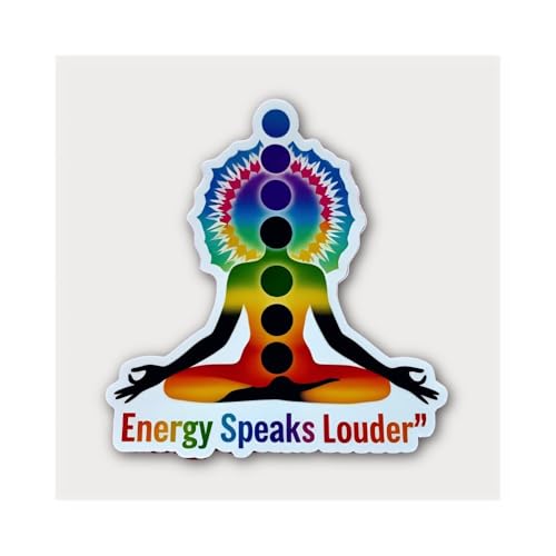 Motivational Text on Yellow Background Sticker - 5" Vinyl Sticker Waterproof