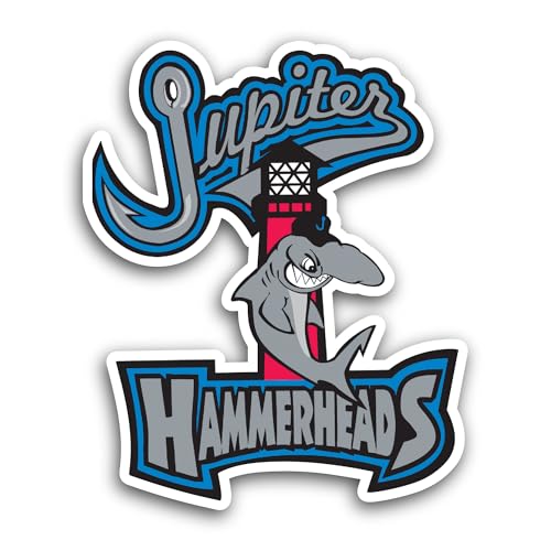 2 (Pieces) 3" and 5" Jupit3r Hammerheads Sticker, Waterproof Vinyl Decals for Many Purpose Like Cars