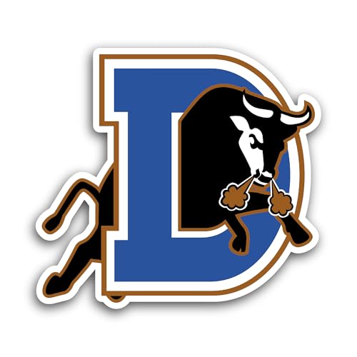 2 (Pieces) 3" and 5" Durh@m Bulls Sticker, Waterproof Vinyl Decals for Many Purpose Like Cars, Truck
