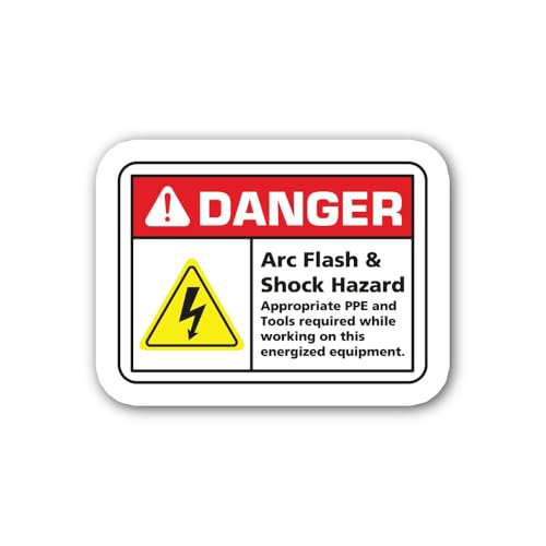 2 (Pieces) 3" and 5" Tools Required While Working Sticker, Waterproof Vinyl Decals for Many Purpose