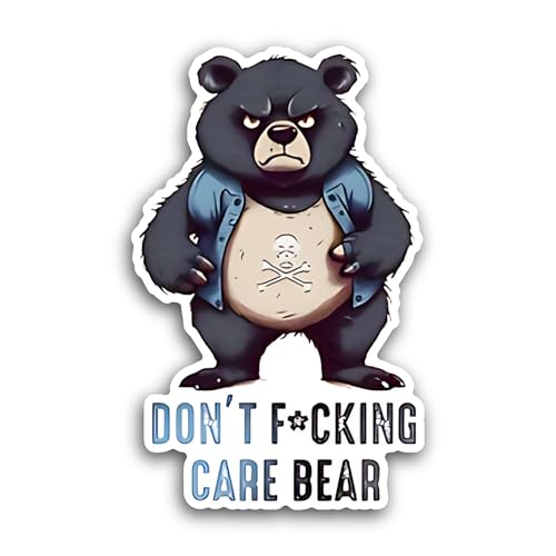 2 (Pieces) 3" and 5" Care Bear Sticker, Waterproof Vinyl Decals for Many Purpose Like Cars, Trucks,