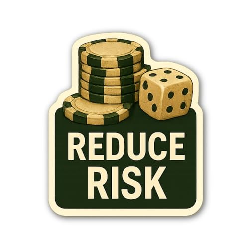 2 (Pieces) 3" and 5" Reduce Risk Sticker, Waterproof Vinyl Decals for Many Purpose Like Cars, Trucks