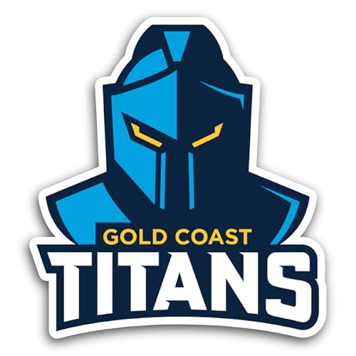 2 (Pieces) 3" and 5" G0ld Coast Titans Sticker, Waterproof Vinyl Decals for Many Purpose Like Cars,