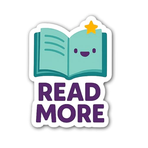 4-Piece 4 Sizes Turn The Page Vinyl Decal Set – Waterproof Indoor/Outdoor UV/Fade Resistant Stickers