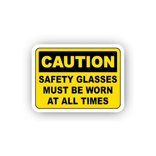 2 (Pieces) 3" and 5" Spanish Eye Protection Beyond Point Sticker, Waterproof Vinyl Decals for Many P