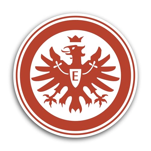 2 (Pieces) 3" and 5" Eintr@CHT Fr@nkfurt Sticker, Waterproof Vinyl Decals for Many Purpose Like Cars