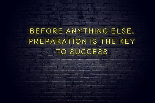 Neon Sign with Positive Wise Motivational Quotes Against Brick Wall Sticker Wall 5" Vinyl Sticker Wa