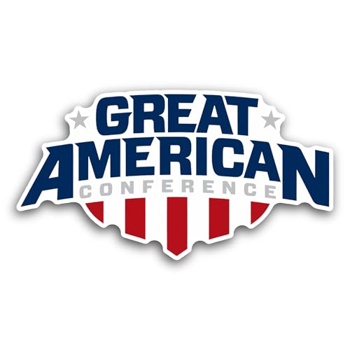 2 (Pieces) 3" and 5" Great Americ@n Conference Logo Decal Sticker, Waterproof Vinyl Decals for Many