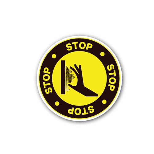 2 (Pieces) 3" and 5" Caution: Hot Surface Sign Sticker, Waterproof Vinyl Decals for Many Purpose Lik