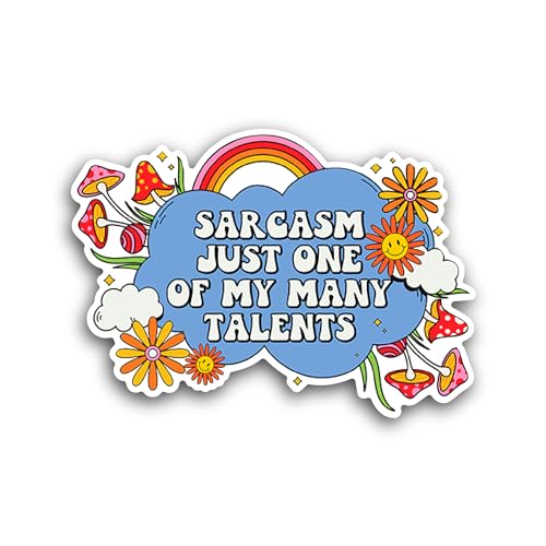 2 (Pieces) 3" and 5" Sarcasm Just One Sticker, Waterproof Vinyl Decals for Many Purpose Like Cars, T