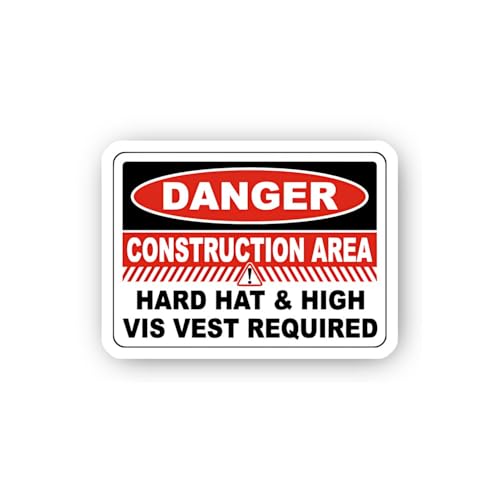 2 (Pieces) 3" and 5" High Visibility Vest Area Sticker, Waterproof Vinyl Decals for Many Purpose Lik