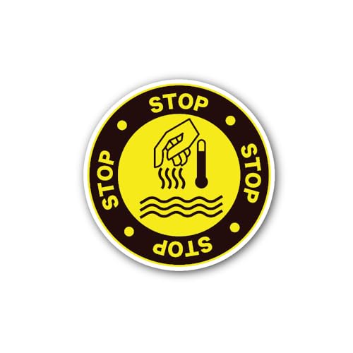 2 (Pieces) 3" and 5" ndicating a hot Surface Sign Sticker, Waterproof Vinyl Decals for Many Purpose