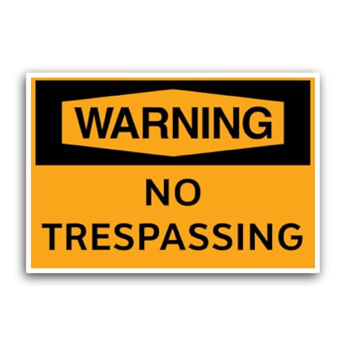 2 (Pieces) 3" and 5" Restriction Sign Sticker, Waterproof Vinyl Decals for Many Purpose Like Cars, T