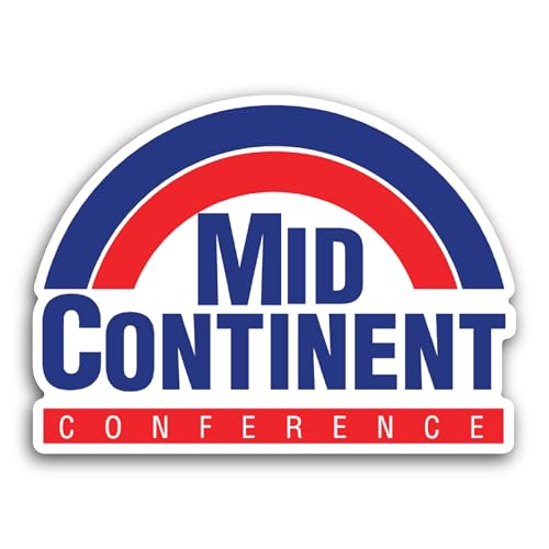2 (Pieces) 3" and 5" Mid-Continent C0nference Sticker, Waterproof Vinyl Decals for Many Purpose Like