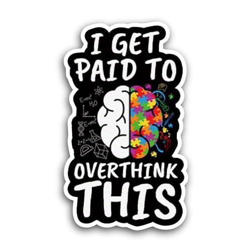 2 (Pieces) 3" and 5" I Get Paid to Sticker, Waterproof Vinyl Decals for Many Purpose Like Cars, Truc