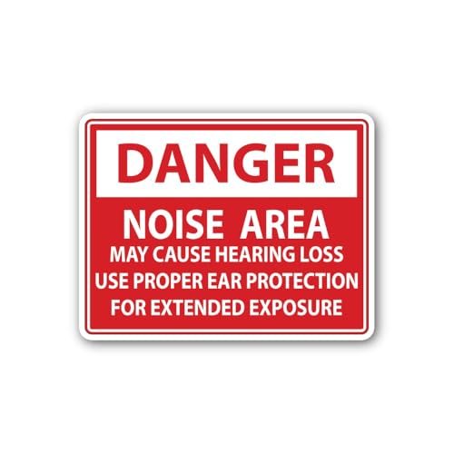 2 (Pieces) 3" and 5" Noise Area Sticker, Waterproof Vinyl Decals for Many Purpose Like Cars, Trucks,