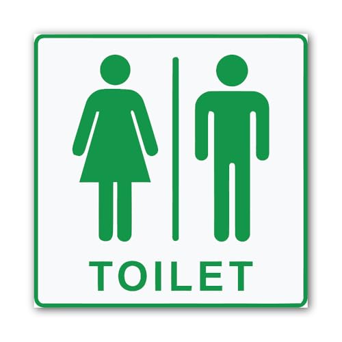 2 (Pieces) 3" and 5" Male/Female Sign Sticker, Waterproof Vinyl Decals for Many Purpose Like Cars, T