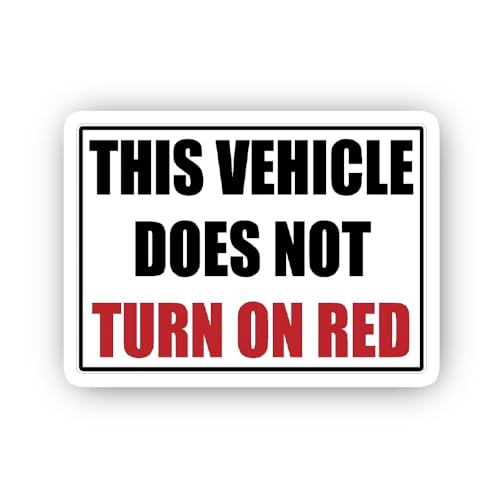 2 (Pieces) 2" and 3" Warning Sign with Black and Red Text Sticker, Waterproof Vinyl Decals for Many