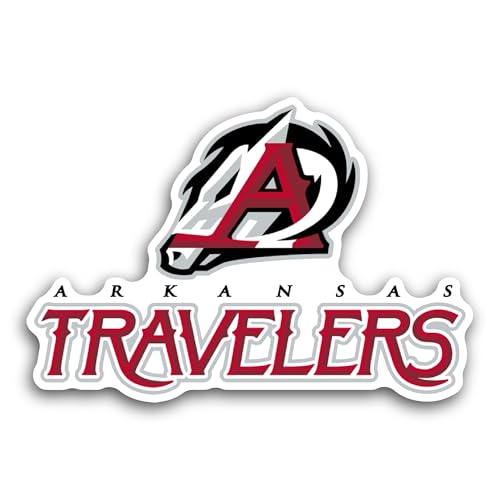 2 (Pieces) 3" and 5" Ark@nsas Travelers Sticker, Waterproof Vinyl Decals for Many Purpose Like Cars,