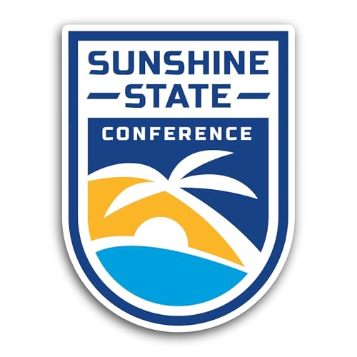 2 (Pieces) 3" and 5" Sunshine State C0nference Sticker, Waterproof Vinyl Decals for Many Purpose Lik